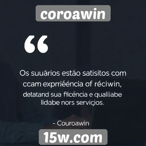 feedback dos usuários sobre coroawin é positivo